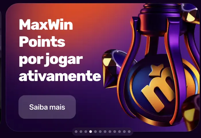 Banner MaxWin Points por jogar ativamente
